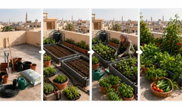 خطوات مشروع زراعة الأسطح