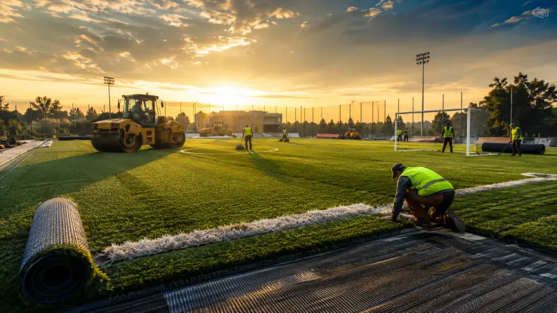 إنشاء ملاعب كرة القدم