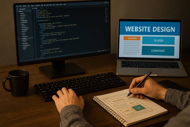 تصميم وبرمجة المواقع