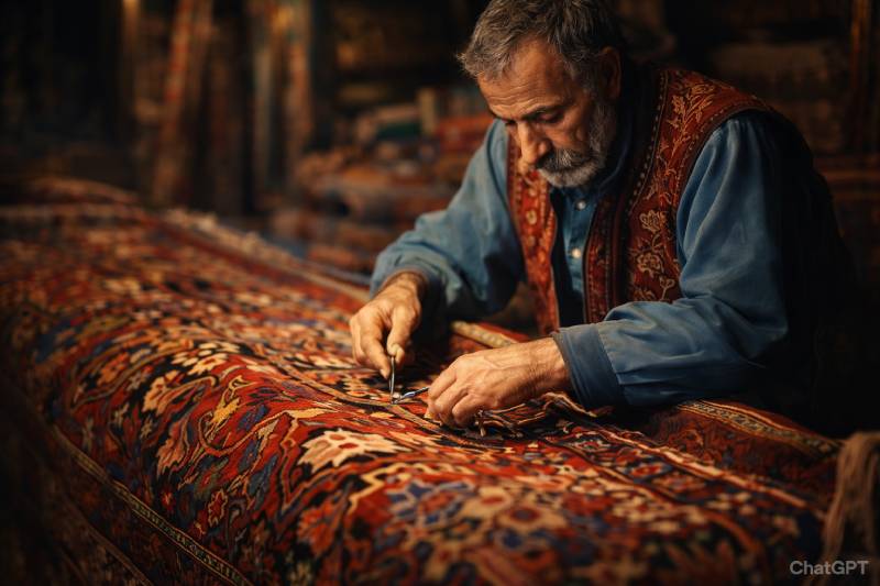 صناعة السجاد اليدوي