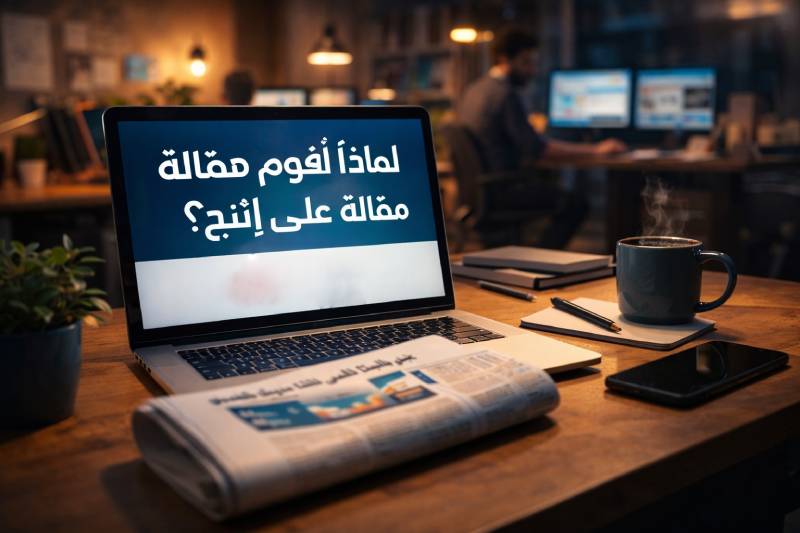 لماذا أقوم بكتابة مقالة على إنتج